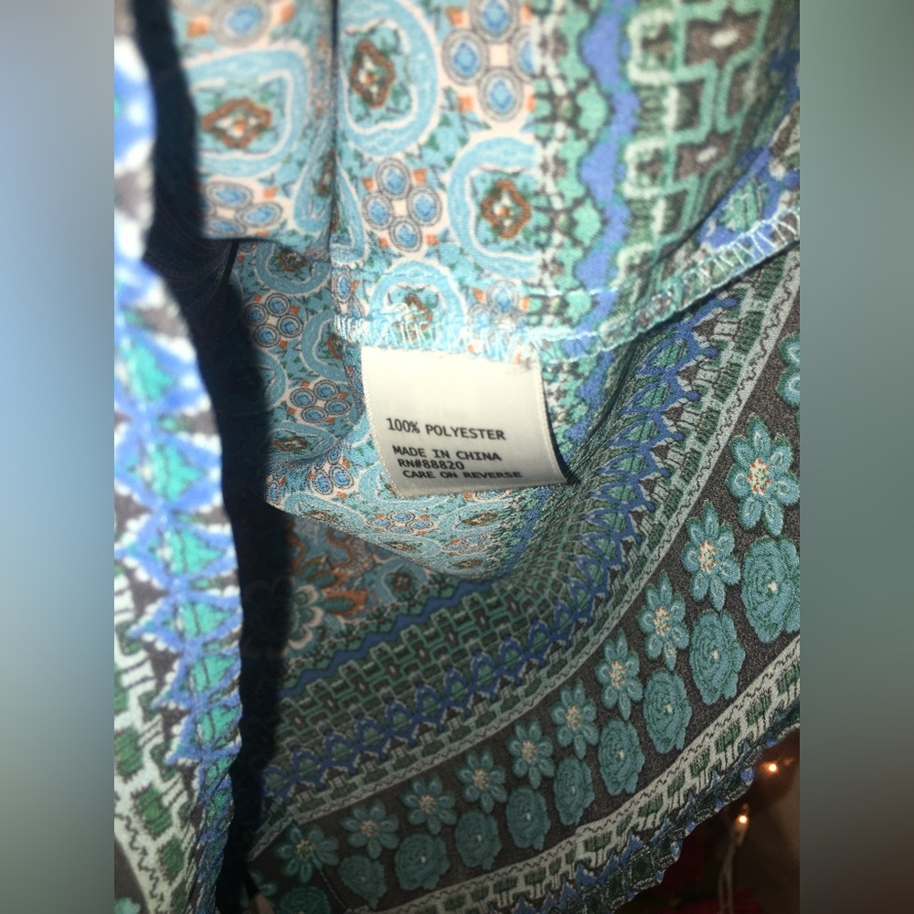 Cynthia Rowley | Women’s Multicolor Paisley Print Pattern Tank Top Blouse - Picture 8 of 12
